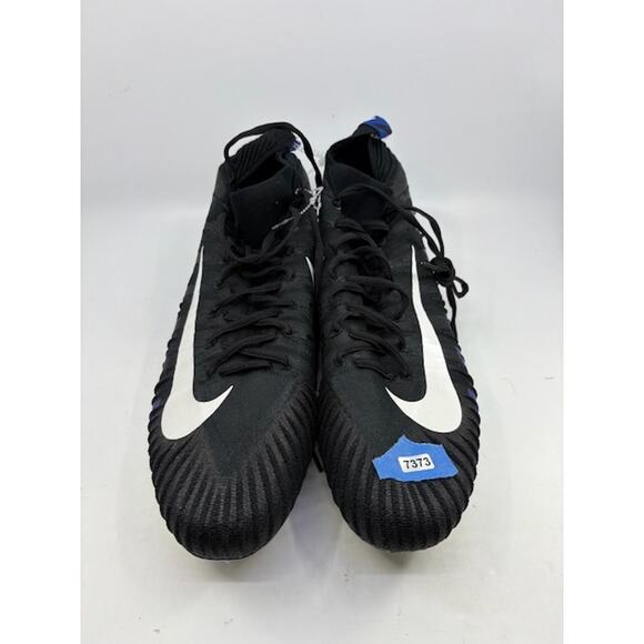 NEW Nike Alpha Menace Elite TD Football Cleats AJ6547-403 Black Blue Men Size 16 - Picture 3 of 8